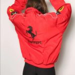 red ferrai f1 jacket