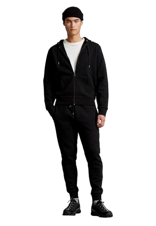 zip black hoodie