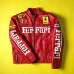 blackwingg F1 Ferrari Leather Jacket