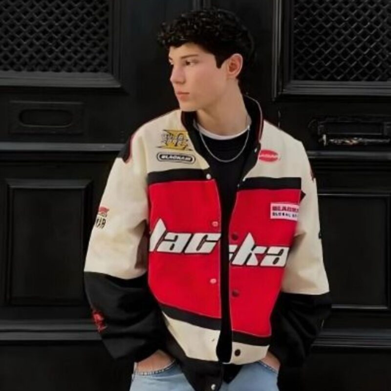 Black Air Jacket Front View – Sleek Streetwear Look
