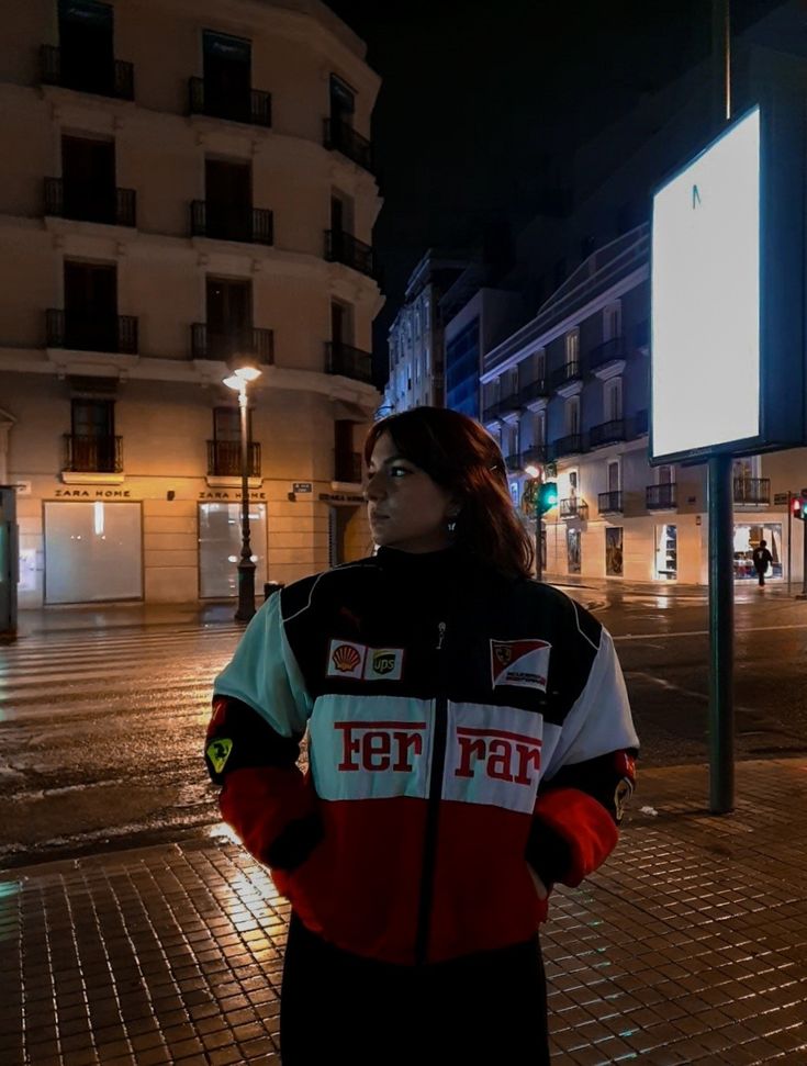 unisex ferrari jacket blackwingg front red view