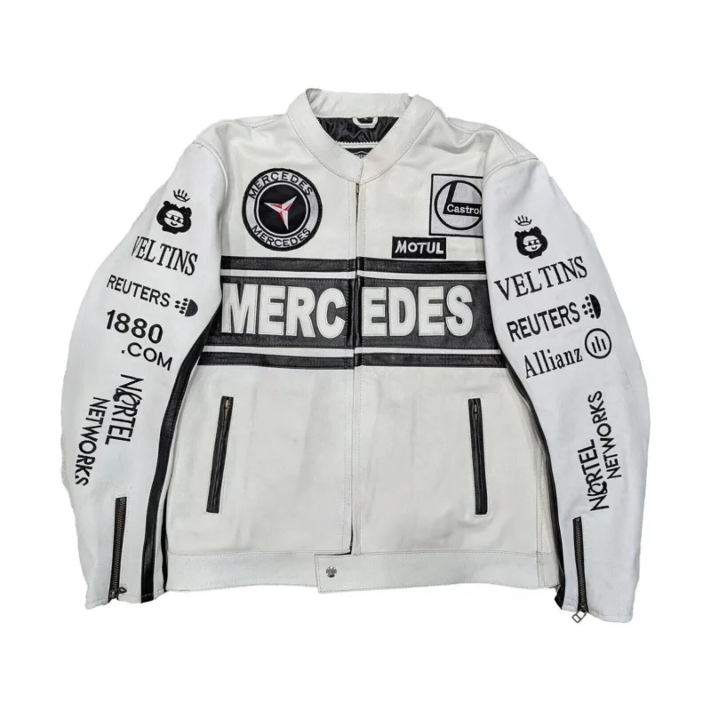Mercedes F1 Leather Racing Jacket