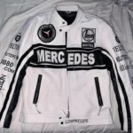 Mercedes F1 Leather Racing Jacket