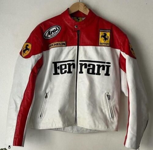 Ferrari F1 Racing Leather Jacket